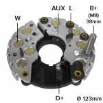 Retificador do alternador 90A Bosch N1 Audi 80 90 100 200 Seat Toledo Volkswagen Golf Jetta Passat Santana Transporter - ligações