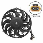 Eletroventilador do radiador 12V 10 pás diâmetro 292mm 215W aspirante Chevrolet GM Astra Blazer Corsa S10 Vectra