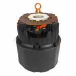 Carcaça polar c/ bob. camp. de fio e porta-esc. 12V Valeo Nissan Renault Clio Scénic Volkswagen Fox Gol Polo