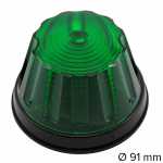 Lanterna delimitadora verde pudim com soquete interno lado direito/esquerdo universal