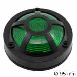 Lanterna lateral verde com aro protetor lado esquerdo/direito universal