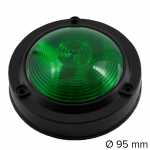 Lanterna lateral verde com soquete interno lado esquerdo/direito universal