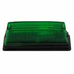 Lanterna delimitadora lateral retangular verde lado esquerdo/direito universal