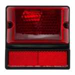 Lanterna delimitadora lateral vermelha com retrorrefletor lado esquerdo/direito universal