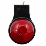 Lanterna lateral redonda vermelha com suporte lado esquerdo/direito universal