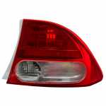 Lanterna traseira bicolor com pisca cristal lado direito Honda Civic 2006-2011