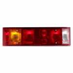 Lanterna traseira tricolor (âmbar / cristal / vermelha) com lanterna lateral e vigia lado esquerdo Iveco Daily Tector Trakker