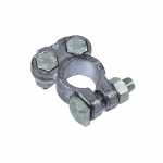 Terminal negativo e positivo de bateria automotiva tipo sapinho fabricado em liga de chumbo resistente à oxidação para veículos leves