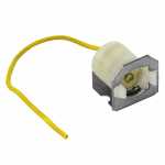 Soquete para lâmpada 1 polo com encaixe Ø 19mm com haste de fixação universal