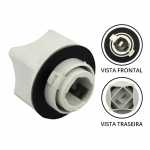 Soquete para lâmpada 1 polo universal com encaixe Ø 27mm