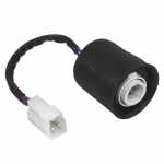 Soquete para lâmpada 2 polos com encaixe Ø 27mm com guarda-pó de borracha universal