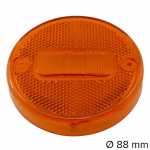 Lente para lanterna de posição âmbar com retrorrefletor Ø 88 mm lado esquerdo/direito Guerra