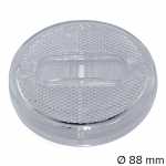 Lente para lanterna de posição cristal com retrorrefletor Ø 88 mm lado esquerdo/direito Guerra