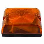 Lanterna de posição âmbar com bordas arredondadas com soquete lado esquerdo/direito universal