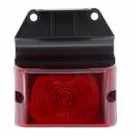 Lanterna de posição vermelha com bordas arredondadas com soquete com suporte lado esquerdo/direito universal