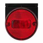 Lanterna de posição vermelha redonda com suporte e retrorrefletor lado esquerdo/direito Guerra carrocerias