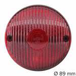 Lanterna traseira vermelha redonda com vigia lado esquerdo/direito Willys Overland jeep CJ