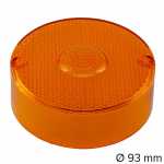 Lente para lanterna de posição traseira âmbar redonda lado esquerdo/direito universal