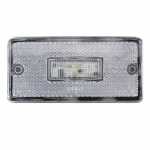 Lanterda de posição cristal de LED bivolt retangular com retrorrefletor lado direito/esquerdo universal