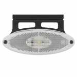 Lanterna de posição elipse de LED bivolt com suporte lado esquerdo/direito universal