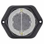 Lanterna de posição de LED com guia de luz e fixação frontal bivolt lado esquerdo/direito universal