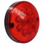Lanterna traseira de posição e freio vermelha redonda LED 12V Ø 125 mm lado direito/esquerdo universal