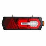 Conjunto de lanterna traseira TURN LED bivolt com lanterna lateral e fixação superior lado direito universal