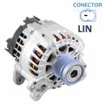 Alternador 12V 110A Valeo TG12C Volkswagen VW Nivus Polo T-Cross Virtus com motor EA211 TSI 1.0 3 cilindros