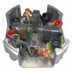 Porta-escovas 12V 10 x 25 x 23 mm para motor de partida Magneti Marelli Fiat New Holland trator