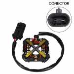 Porta-escovas 12V 6.5 x 8 x 17 mm para motor eletroventilador Fiat Palio - kit