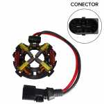 Porta-escovas 12V 6 x 12.5 x 20 mm para motor eletroventilador Citroën Saxo Peugeot 106 Renault Kangoo Scénic - kit