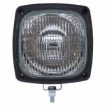 Farol auxiliar antineblina retangular 140x140mm lado esquerdo/direito com lente de vidro para lâmpada H3 Caterpillar