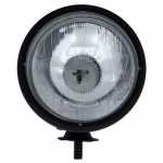 Farol principal lado esquerdo/direito com lente de vidro para lâmpada H1 para luz alta Case tratores