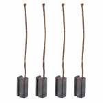 Jogo de escovas 12V 6.1 x 8.4 x 17.2 mm para motor de eletroventilador Nidec / Valeo Audi A3 A4 A5 Q3 Q5 Ford Fiesta Ka Nissan Versa