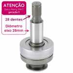 Impulsor 28 dentes Delco Remy 39MT (geração 3 - III) Case Caterpillar Cummins NTA855 gerador C350D6 C400D6 Stemac Mercedes-Benz MB Axor 2035 2036 2041 2044 2536 2540 2541 2544 2641 2644 3340 3341 3344 4141 4144