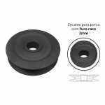 Polia rígida do alternador Bosch Agrale Valmet Valtra Volkswagen (polia com encaixe para porca raso)