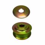 Polia rígida do alternador c/ arruela de calço Bosch Chevrolet GM Blazer Ipanema Kadett Monza - kit