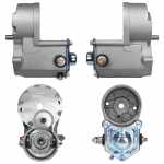 Bobina do relé de partida montada no mancal intermediário 12V Denso Hyundai Galloper - kit